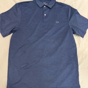 Vineyard Vines Men's Striped Navy Polo